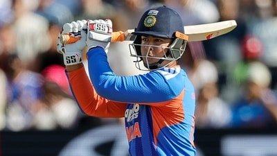 Vaibhav Sooryavanshi has a quiet start to international cricket. (ANI Pic Service) Vaibhav Sooryavanshi has a quiet start to international cricket. (ANI Pic Service)