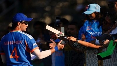 Abhishek Sharma had a poor Zimbabwe series. (AP Photo/Wonder Mashura)