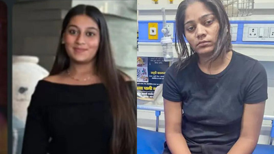 A combination of file photos of Siya Goyal (left) and Sonam Raghuvanshi. 'What questions were asked to Sonam Raghuvanshi?' : Police find chilling Google searches on Siya Goyal's phone as Ketan Agarwal murder probe widens