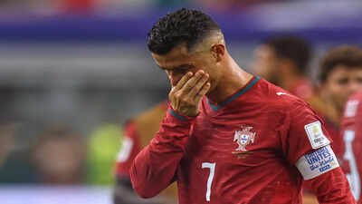 Portugal's Cristiano Ronaldo (AP Photo) Cristiano Ronaldo breaks down in tears as Portugal World Cup dream ends - Watch