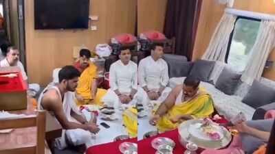 Watch: Puja inside moving train coach stuns social media, Railway steps in to clarify