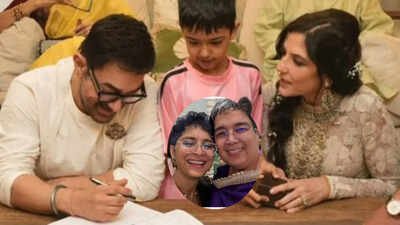 Aamir Khan and Gauri Sprat wedding Amid fatwa and love-jihad allegations, know why Aamir Khan's ex-wives Reena Dutta and Kiran Rao were absent from his and Gauri Spratt's wedding