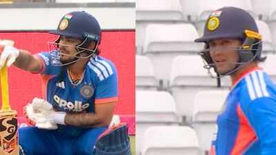 Abhishek Sharma left frustrated after mix-up with Ishan Kishan Watch: 'Kya kar raha hai yaar?' - Abhishek Sharma left frustrated after mix-up with Ishan Kishan