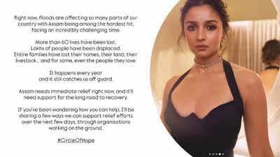 Assam Floods: Alia Bhatt urges fans to support relief efforts; says 'It happens every year and it still catches us off guard'