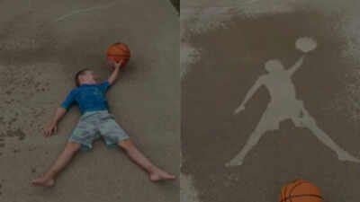 An Iowa mom used a garden hose and objects from her garage to entertain her sons; the idea has now crossed 28 million views