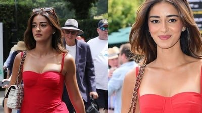 Ananya Panday at Wimbeldon.