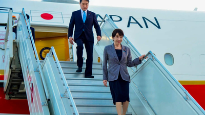 Japan PM Sanae Takaichi arrives in Delhi for official India visit Japanese PM Sanae Takaichi arrives in India for three-day official visit