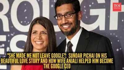 "She made me not leave Google": Sundar Pichai on his beautiful love story and how wife Anjali helped him become the Google CEO
