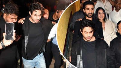 Aryan Khan makes rare public appearance at Raghav Juyal's birthday bash; Shehnaaz Gill spotted holding hands with 'Kill' star - PICS