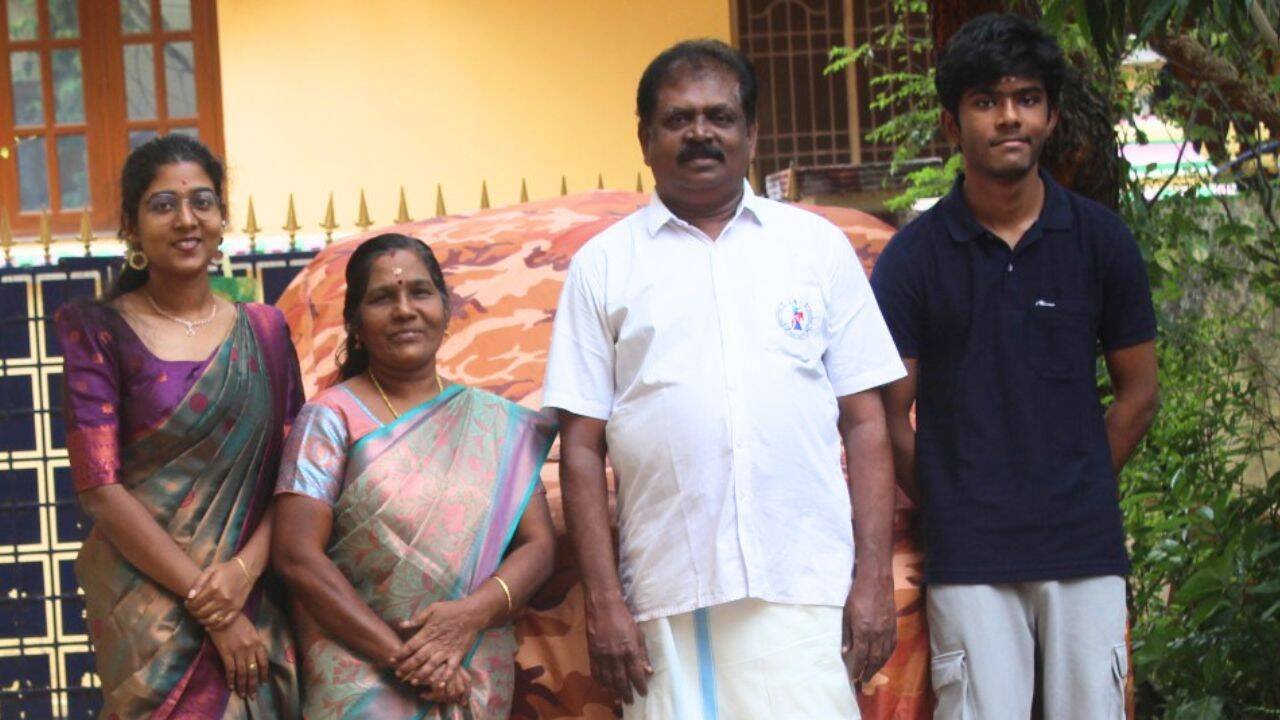 Aswath S with his family