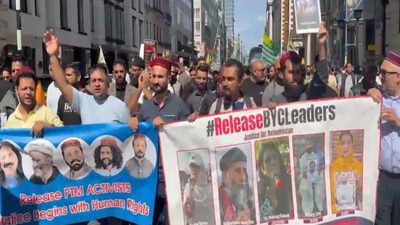 (Representative image) | Baloch activists join London Kashmir march, call for united stand against rights abuses in Pakistan 'Stop the genocide': Baloch protesters in Germany raise alarm over Pakistan atrocities