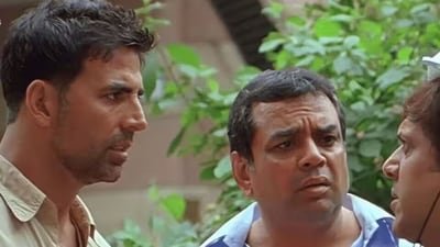 A still from Bhagam Bhag. A still from Bhagam Bhag.