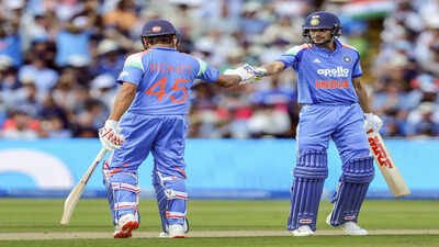 India's Rohit Sharma and skipper Shubman Gill. (ANI Photo) First time ever at Lord's! India, England script unique ODI record with century opening stands
