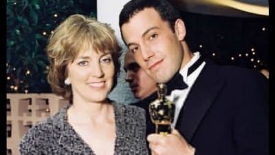 Chris Anne seen with a young Ben Affleck. (X/@MaziEzike_Nedu)