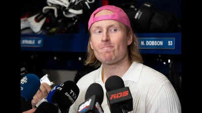 Montreal Canadiens Patrik Laine speaks to the media during their end-of-season news conference in Brossard, Quebec(Image via AP) NHL trade rumor: Los Angeles Kings predicted to sign former Montreal Canadiens star Patrik Laine ahead of the NHL season