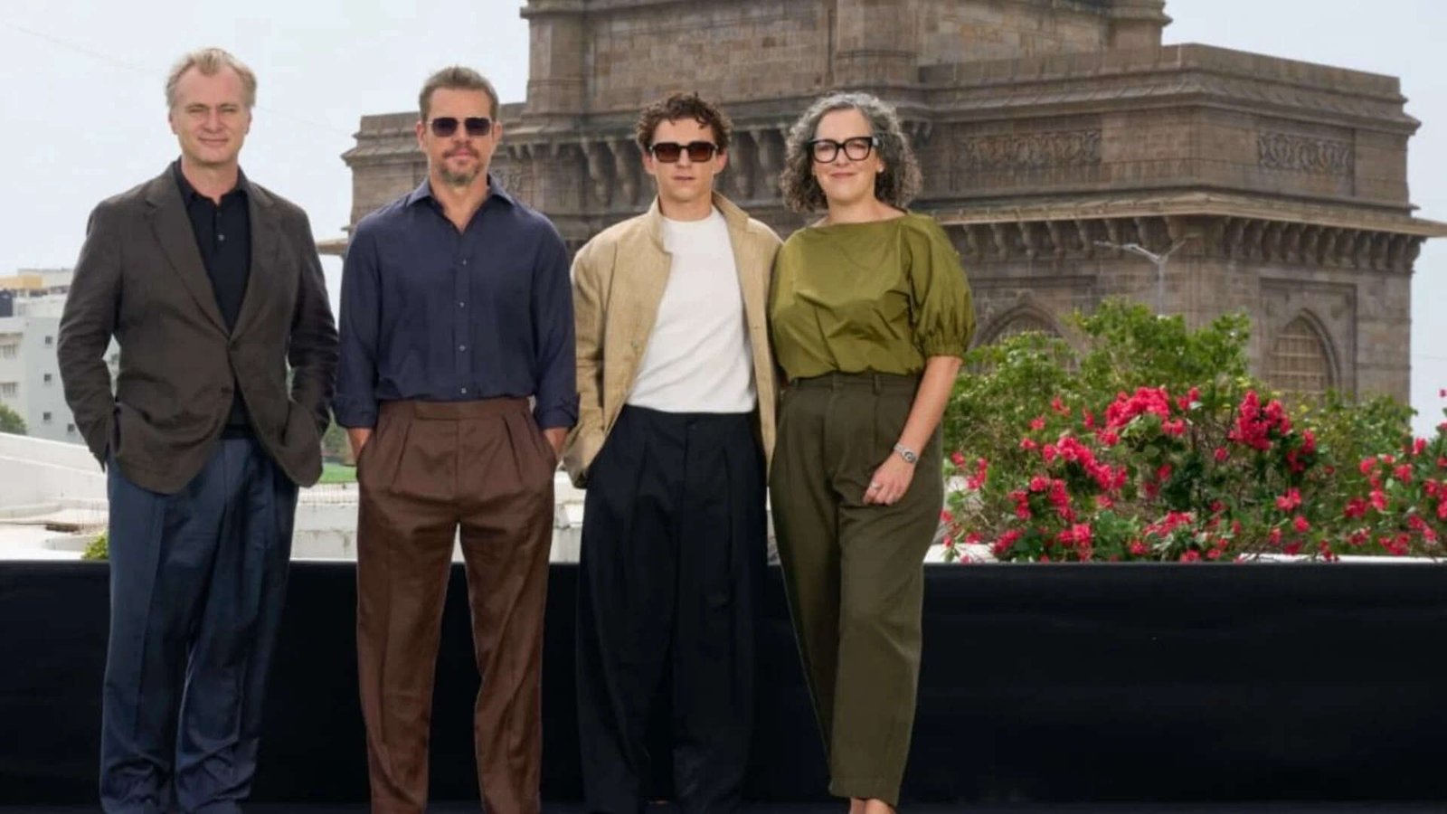 Christopher Nolan, Emma Thomas, Matt Damon and Tom Holland promote <em>'The Odyssey'</em>​