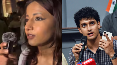 CJP spokesperson Saurav Das (R) condemned the arrest of Ruchika Singh (L), stating that her comments against the PM should not lead to criminal charges 'Close to 100 BJP MPs have criminal cases': CJP's Saurav Das defends Noida woman who 'abused' PM Modi