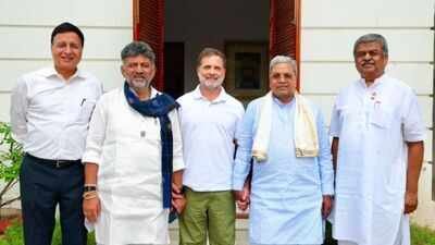 'Cabinet expansion very soon': Congress hints at Karnataka reshuffle after Rahul-DKS meeting 'Cabinet expansion very soon': Congress hints at Karnataka reshuffle after Rahul-DKS meeting
