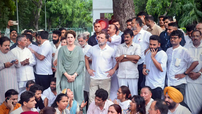 The sudden dharna: How Congress surprised its own MPs, govt with protest outside PM's residence