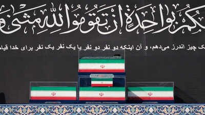The coffins of the late Iranian Supreme Leader Ayatollah Ali Khamenei and members of his family are displayed on a platform at the start of the dayslong funeral ceremonies at the Imam Khomeini Mosalla Grand Mosque in Tehran, Iran, Saturday, July 4, 2026. (AP Photo/Altaf Qadri) US pressured countries to skip Khamenei funeral, at least 13 withdrew or reduced participation: Reports