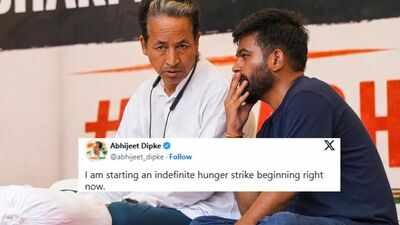 Dipke announces hunger strike (PTI image) 'I'm starting an indefinite hunger strike': CJP's Abhijeet Dipke announces fast after Sonam Wangchuk removed from Jantar Mantar