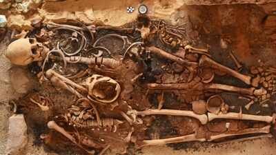 Pic courtesy: Egyptian Ministry of Tourism and Antiquities 18 ancient Egyptian tombs found along the Mediterranean coast with dozens of ‘gold tongues’ meant for the afterlife
