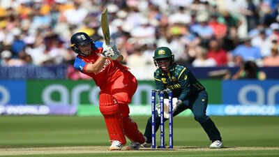 LONDON, ENGLAND - JULY 05: Nat Sciver-Brunt of England. (Photo by Gareth Copley/Getty Images) Nat Sciver-Brunt creates Women's T20 World Cup history during final against Australia