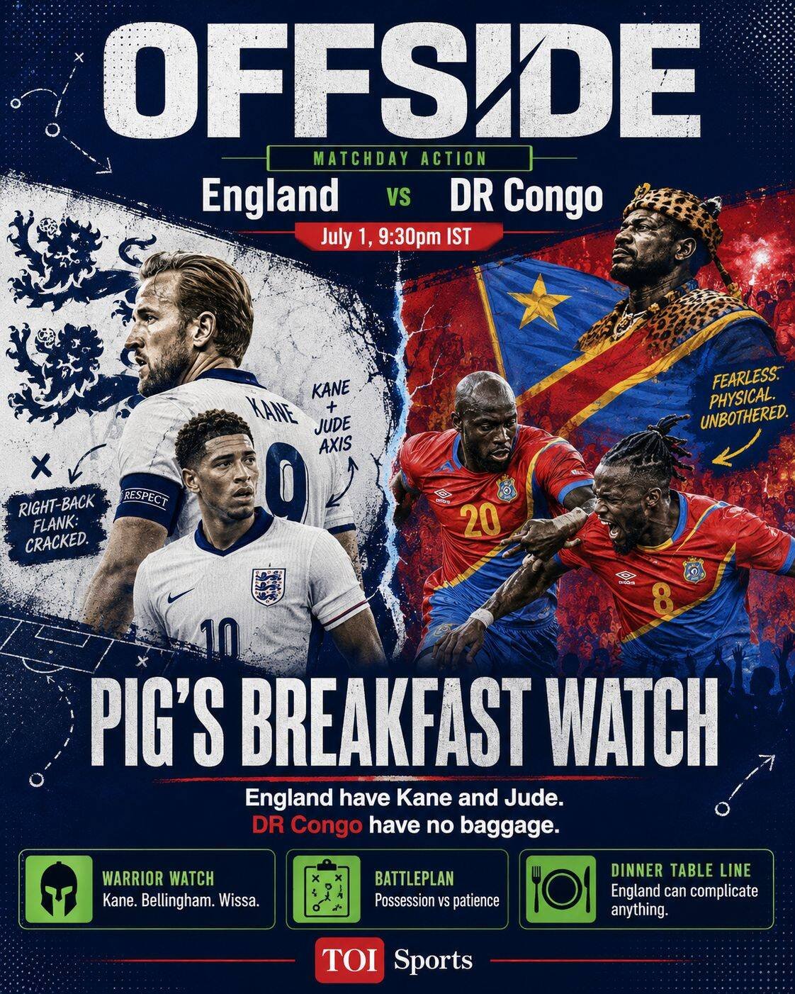 England vs DR CONGO
