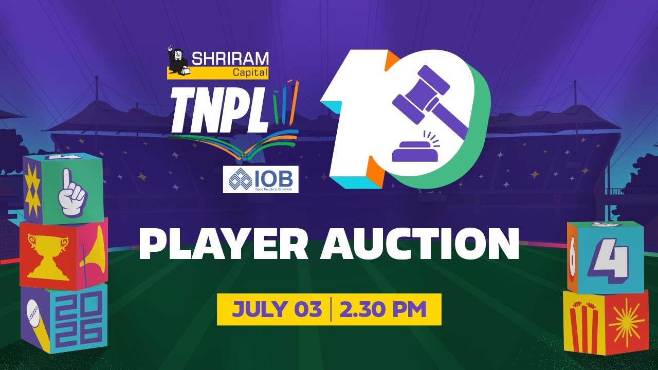 TNPL 2026 Auction 2026: Full Player Auction Results, Sold Prices & Unsold List
