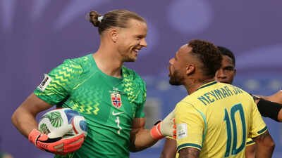 'Not to me': What Neymar told Norway goalkeeper Ørjan Nyland after scoring penalty in Brazil's World Cup defeat