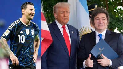 L-R: Lionel Messi; US President Donald Trump and Argentina President Javier Milei (AP Photos) Why Argentina President Javier Milei is skipping the World Cup final despite Donald Trump's presence