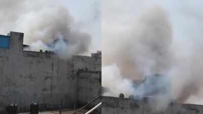 Fire breaks out at Noida building 2 dead, several trapped as fire breaks out at Noida residential building
