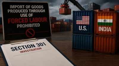 India: The import of goods produced or manufactured, wholly or in part, through the use of forced labour is prohibited. (AI image) Trump admin’s Section 301 probe: Why India’s ban on import of goods produced through use of forced labour is important