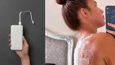 Photo (R): East2West(L): Representative image from Canva Fortune teller fails to foresee horror: Power bank explodes as she sleeps, leaving her burned