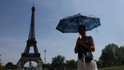 Heatwave has left France counting more than 1,300 deaths in a few weeks (Picture credit: Reuters) Degrees of denial: Paris blames US for climate change in heated exchange