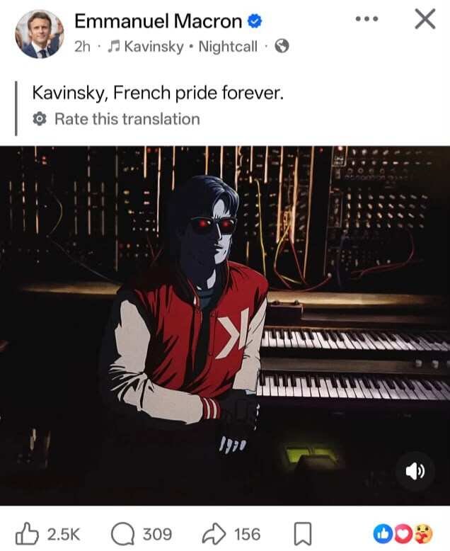 French President's tribute