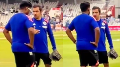 Gautam Gambhir and Sanju Samson (ScreenGrab) Gautam Gambhir's emotional chat with Sanju Samson after Vaibhav Sooryavanshi's debut goes viral