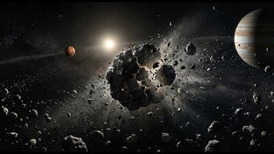 Asteroid breakup 800 million years ago may have triggered impacts on Earth, the Moon and Mars (AI photo) An asteroid shattered near Jupiter’s gravitational gateway 800 million years ago; scientists say the debris may have bombarded Earth for 150 million years