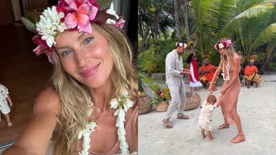 (Pic courtesy: Instagram/ Gisele Bündchen) Gisele Bündchen shares rare photos with her child from her family vacation in Tahiti