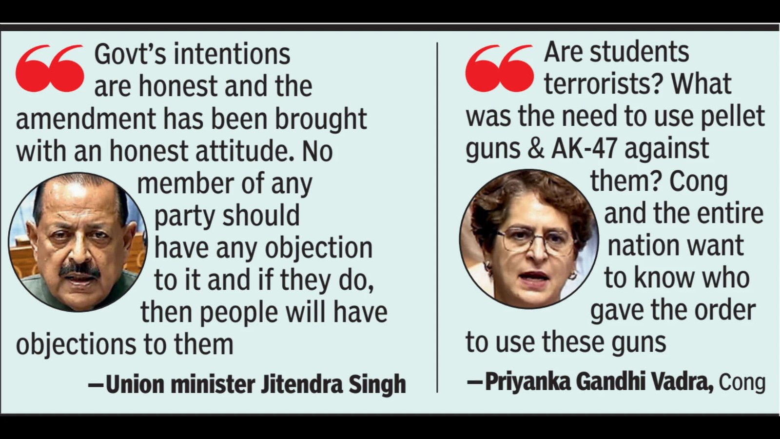 Government vs opposition in Parliament