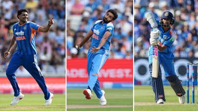 (L-R) Harshit Rana, Jasprit Bumrah and Washington Sundar got injured in the England tour. Inside India's injury crisis: How constant niggles and breakdowns are hampering 2027 ODI World Cup plans