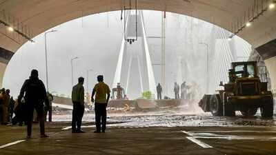 Heavy rains triggered a landslide near the Missing Link tunnel, forcing the closure of the Mumbai-Pune Expressway and old highway on Monday. Potholes, now a landslide: Rs 6,695-crore Mumbai-Pune expressway link could not survive one monsoon