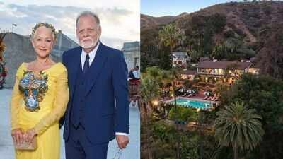 Image Credit: Instagram/ @helenmirren & @therealdeal Inside Helen Mirren and Taylor Hackford’s historic Hollywood compound, now back on the market with a $5.5 million price cut after a major renovation