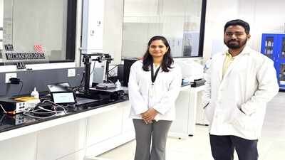 IISc Researchers Rashmita Luha (left) and Ajay Tijore (right) | Credit: IISc IISc study finds ultrasound can selectively destroy oral cancer cells