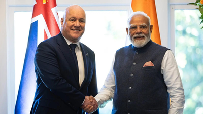 File photo: PM Modi with New Zealand PM Luxon (Picture credit: PTI) India, New Zealand upgrade their 'made for each other' ties