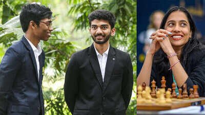 R Praggnanandhaa, D Gukesh, and Divya Deshmukh (PTI/ANI Photos) FIDE Excellence Awards shortlists: Gukesh, Praggnanandhaa and Divya Deshmukh lead India's strong showing