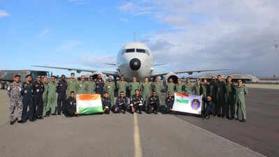 An Indian Navy crew outside their aircraft during RIMPAC-2026 in Honolulu, Hawaii. (Image credit: Indian Navy) Indian Navy sends P-8I to RIMPAC, the world's largest naval exercise