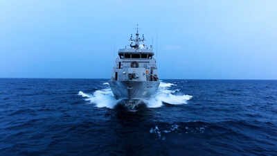 Anti-submarine warfare-shallow water craft Malvan during pre-commissioning trials. (image credit: Indian Navy) Navy to commission submarine hunter Malvan as China, Pakistan expand underwater fleet