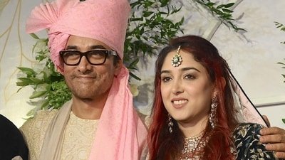 Actor Aamir Khan with his daughter Ira Khan. She has shared her stance on the student protests. (AFP)
