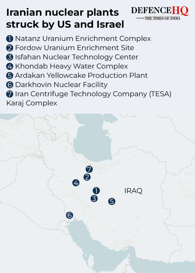 Iranian nuclear plants struck by US and Israel